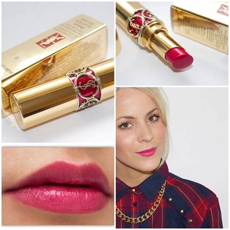 ysl rouge volupte shine fuchsia in excess|YSL love shine lipstick.